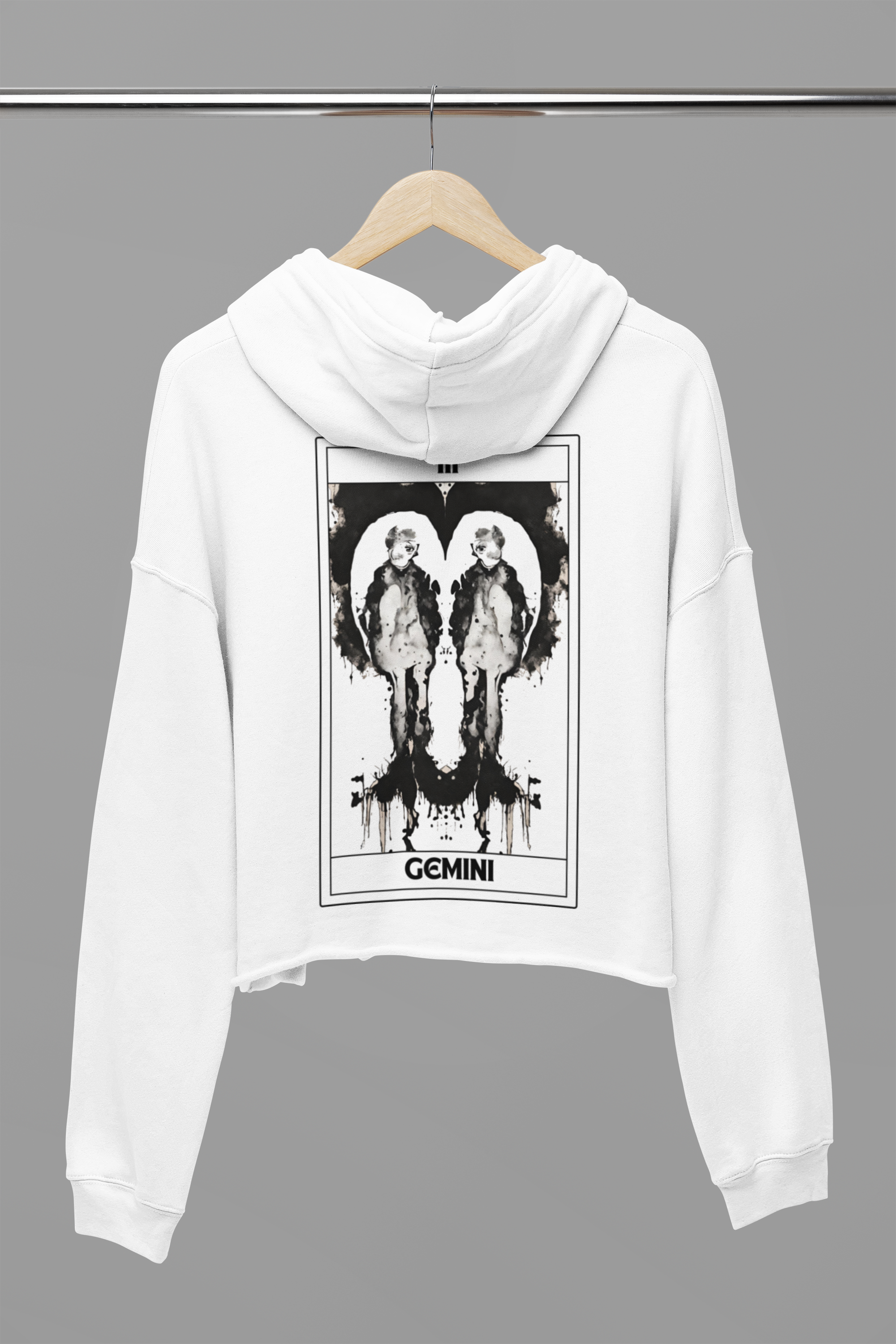 Astro Tarot Cropped Hoodie